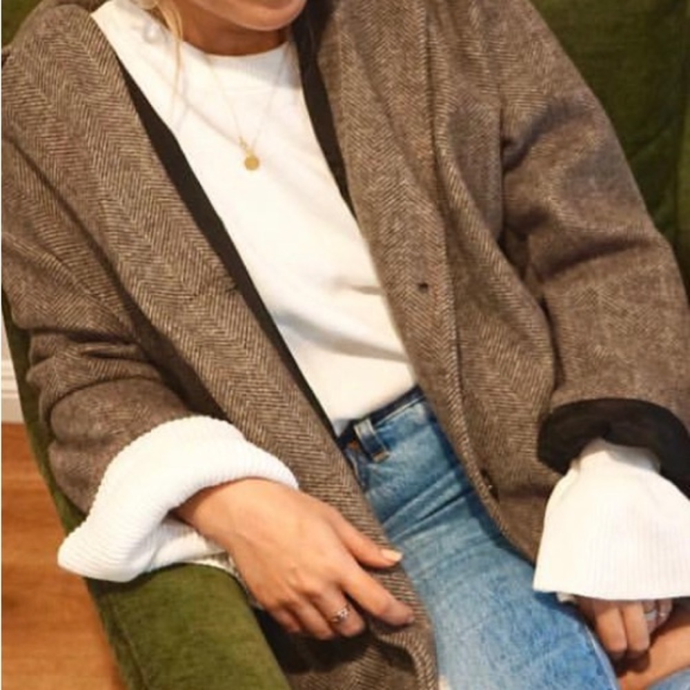 Oversize Brown Blazer from Korea (one size)